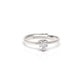 Silver Adjustable Ring with Heart Solitaire Design