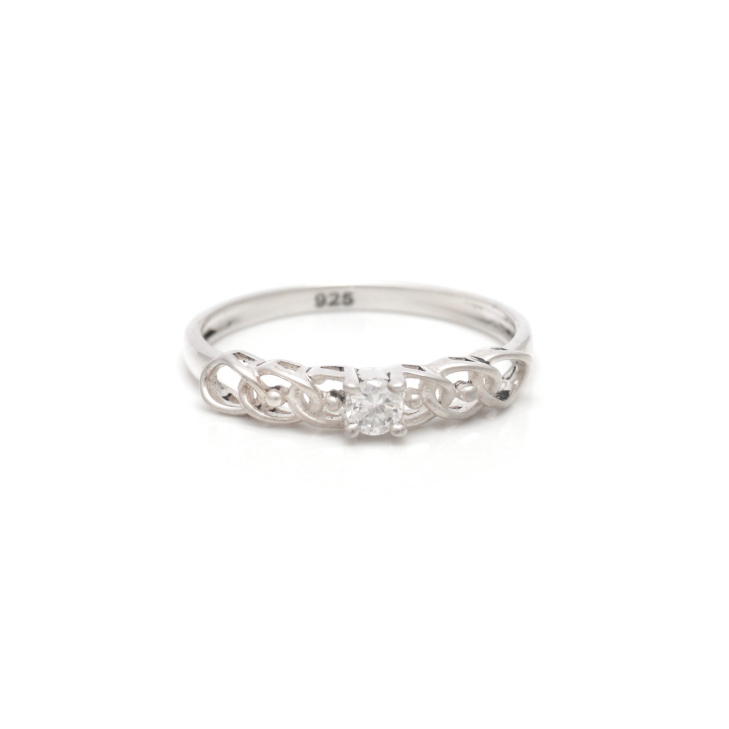 Silver Leafy Vine Ring Design