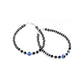 925 Silver Evil Eye Black Beads Bracelet & Anklet