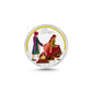 Vivah Phera Design 925 Silver Coin