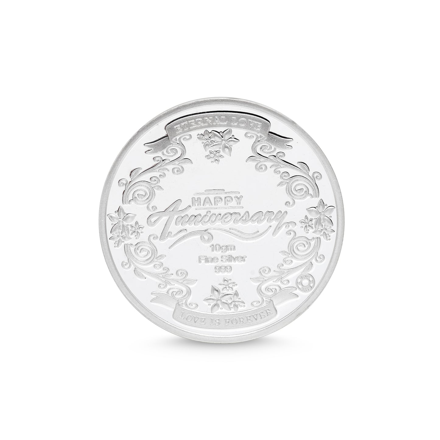 Happy Anniversary Silver Coin