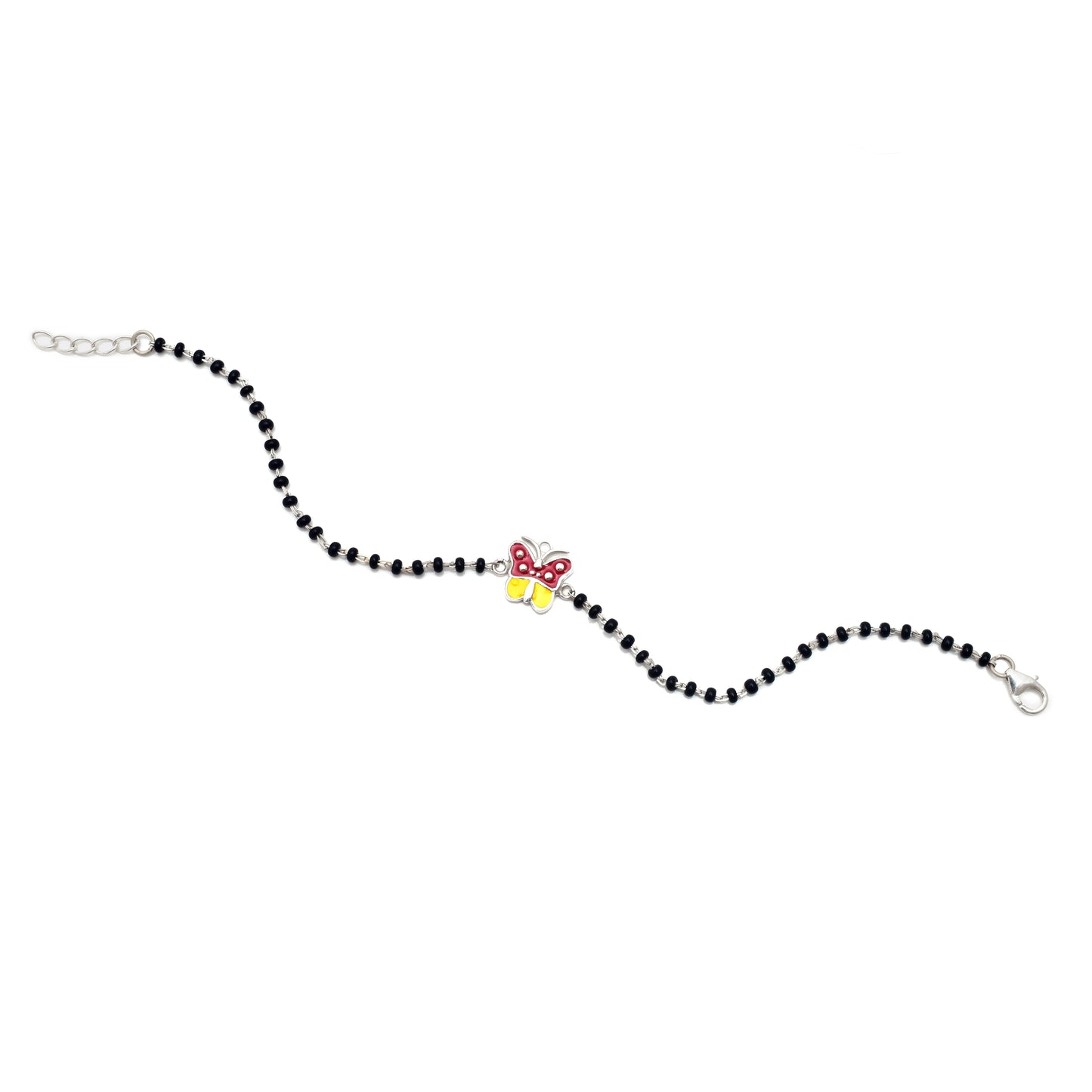 Butterfly Design Silver Baby Anklet