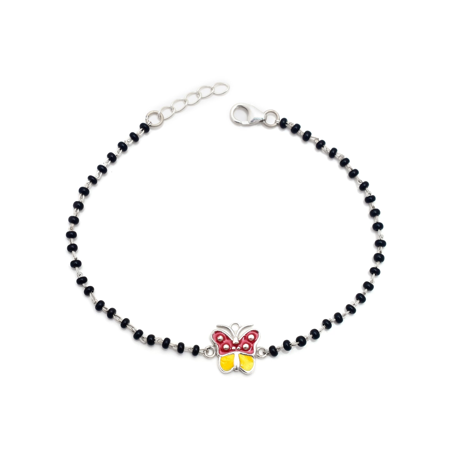 Butterfly Design Silver Baby Anklet