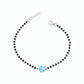 Flower Design Silver Baby Anklet