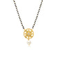 Gold-Toned Mangalsutra with Floral Pendant