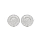 Round Radiance Zircon Stud Earrings