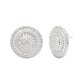 Round Radiance Zircon Stud Earrings