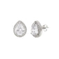 Classic Teardrop Cubic Zirconia Stud Earrings