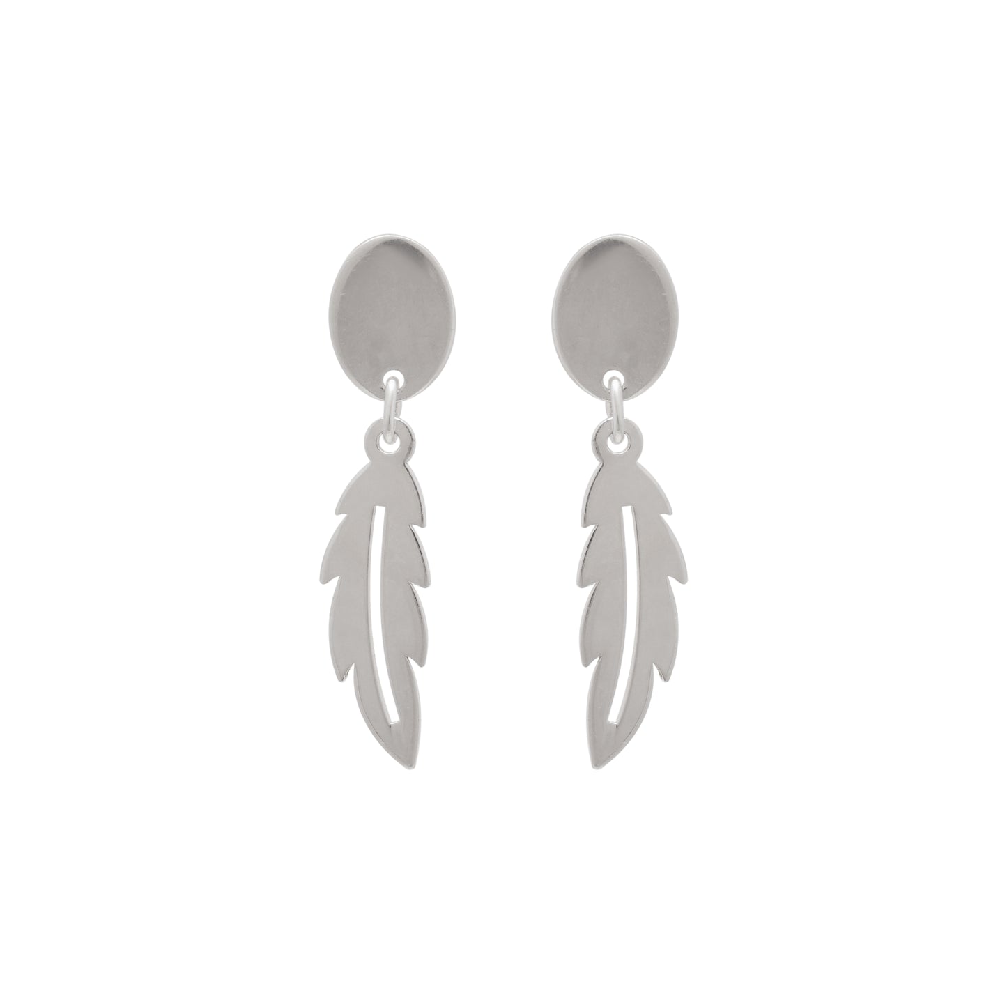 Feather Pendant & Earring Set