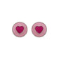 Pink Heart Stud Earrings