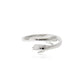 Elegant Hand-Inspired Adjustable Silver Ring