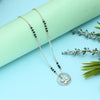 Modern Silver Mangalsutra Pendant Necklace