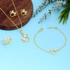 Butterfly Charm Gold-Plated Jewelry Set