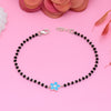 Flower Design Silver Baby Anklet