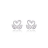 Elegant Silver Swan Stud Earring