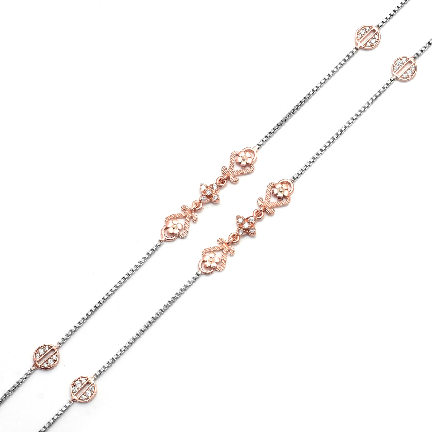 Rose Gold Flower Payal