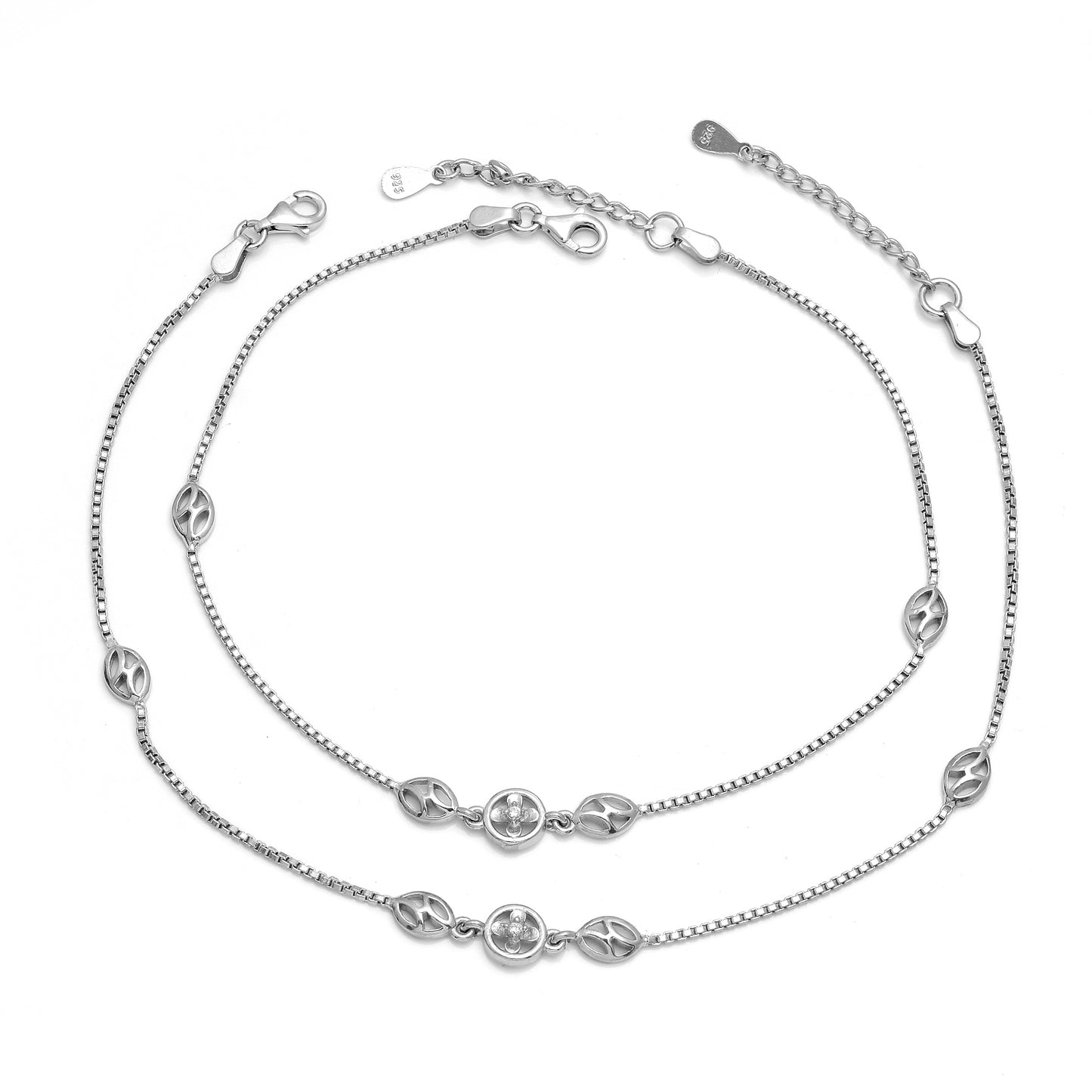 Beautiful Design Silver Anklet